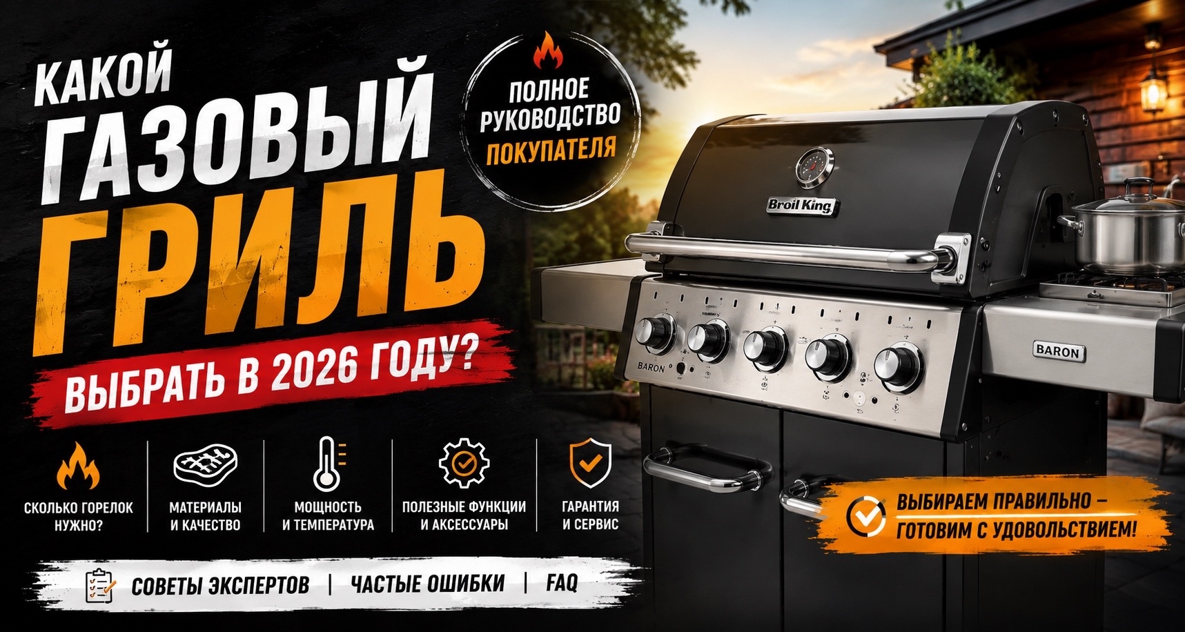 Как выбрать газовый гриль в 2026 году: полное руководство покупателя