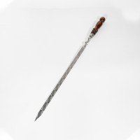 Шампур для люля кебаб 450х20х3мм, деревянная ручка