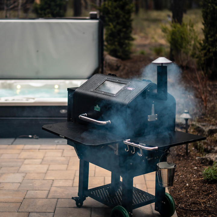 Пеллетный гриль GMG Ledge, черный