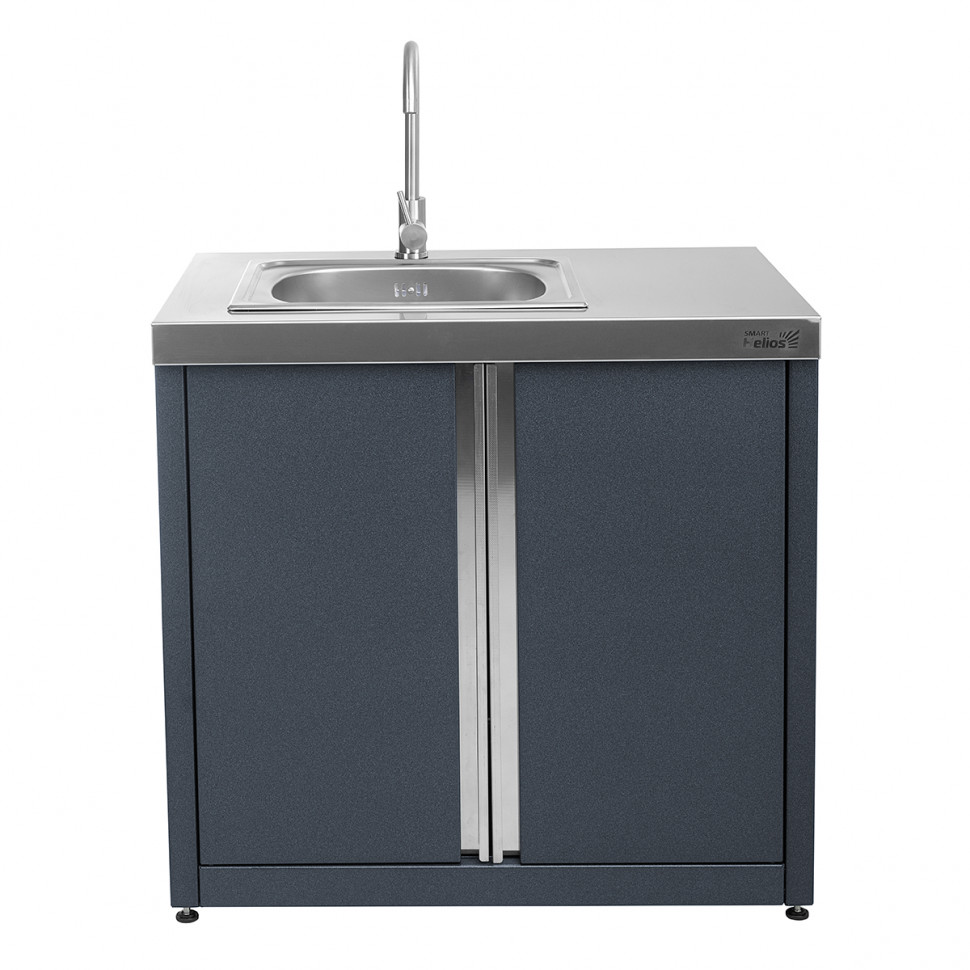Модуль уличной кухни SMART-900 Шкаф с мойкой Helios