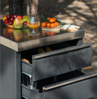 Модуль уличной кухни SMART-600 Стол с тремя ящиками  Helios