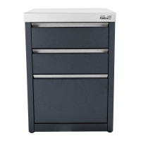 Модуль уличной кухни SMART-600 Стол с тремя ящиками  Helios