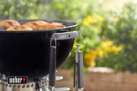 Накладка на ручку с крючками для угольных грилей (серая)