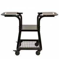 Тележка мобильная с боковыми столиками металлическая для L