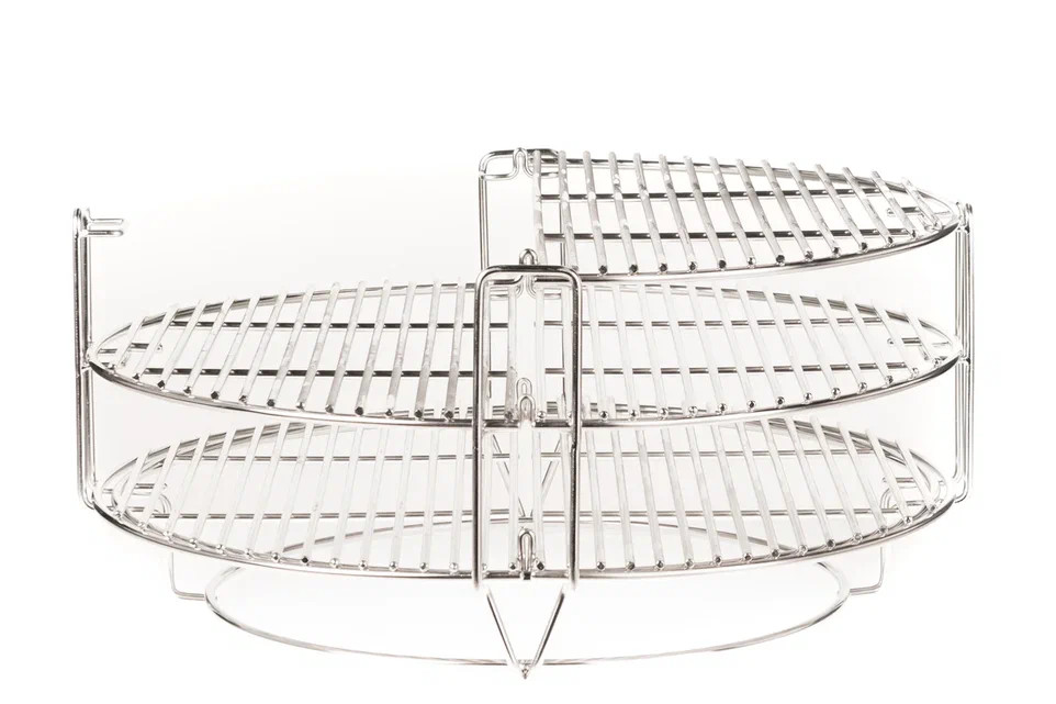 Купить Купить Керамический гриль Kamado Joe Big Joe III Red МОБИЛЬНЫЙ с тележкой, боковыми полками, жароотсекателем и инструм.