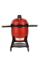 Керамический гриль Kamado Joe Big Joe III Red МОБИЛЬНЫЙ с тележкой, боковыми полками, жароотсекателем и инструм.