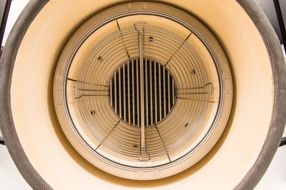 Купить Купить Керамический гриль Kamado Joe Big Joe III Red МОБИЛЬНЫЙ с тележкой, боковыми полками, жароотсекателем и инструм.