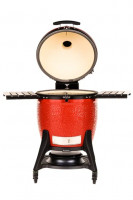 Керамический гриль Kamado Joe Big Joe III Red МОБИЛЬНЫЙ с тележкой, боковыми полками, жароотсекателем и инструм.