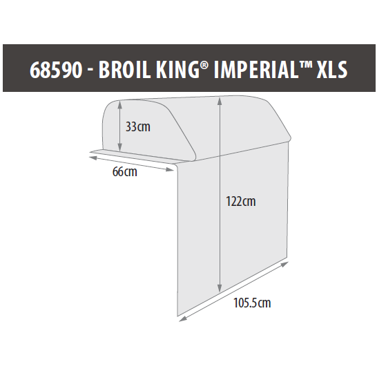 Чехол для гриля сверхпрочный (Imperial™/Regal™/Baron™ 600 встройка) Broil King