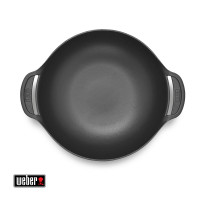 Чугунный вок GBS со вставкой для приготовления на пару WEBER, 8856