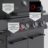 Газовый гриль PRIMELINER G class 4B, Basic