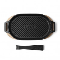 Чугунная ребристая сковорода со съемной ручкой Ooni