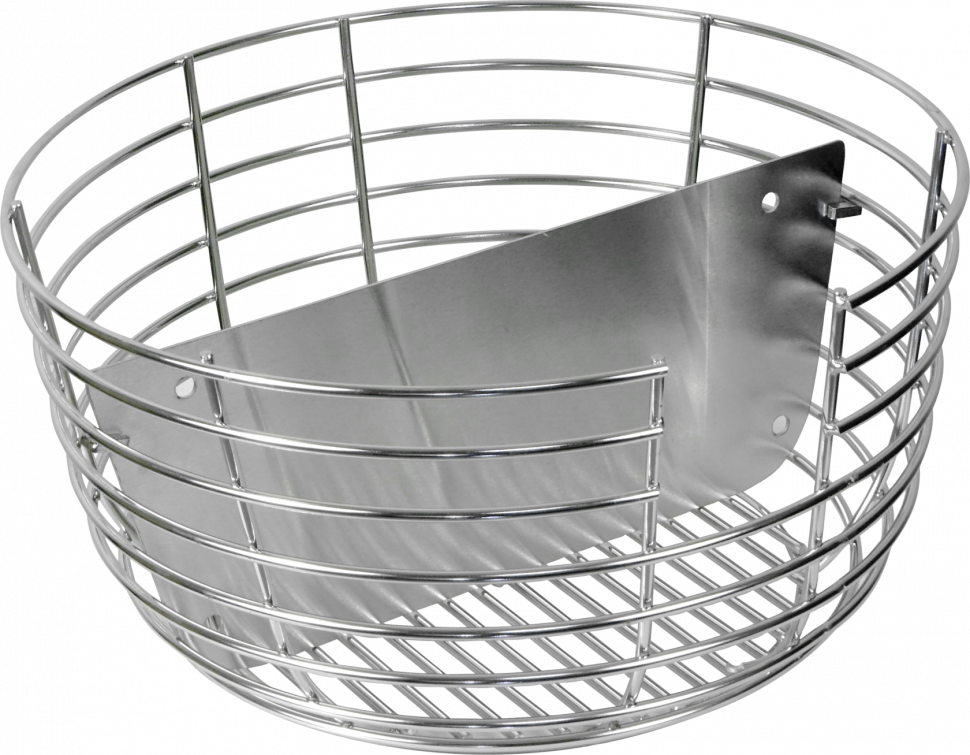 Чаша стальная для угля с разделителем для гриля для L