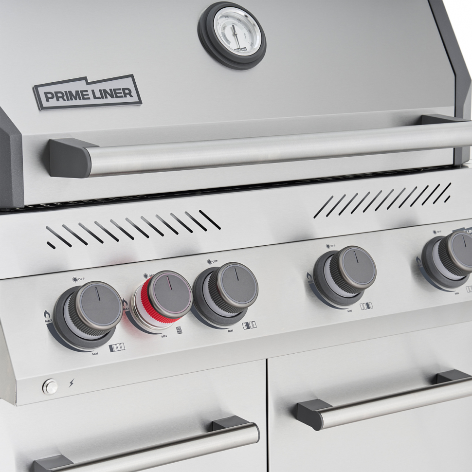 Газовый гриль PRIMELINER S class 4B комплектация DELUXE