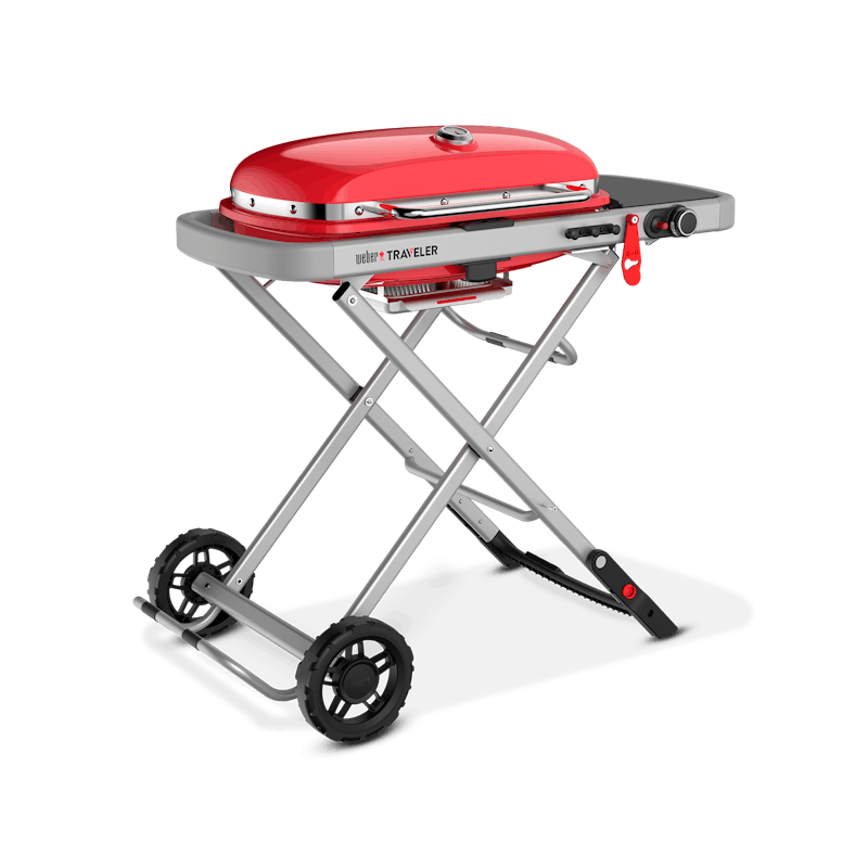 Газовый гриль Weber Traveler, красный